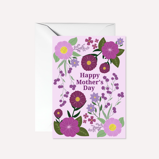 Mother's Day Purple Field Card